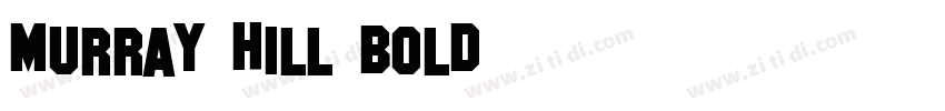 murray hill bold字体转换